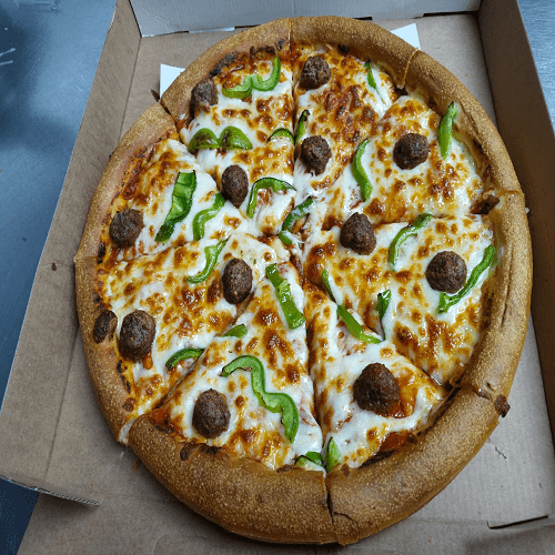 Meatball Marinara Pizza 